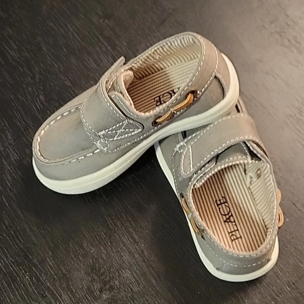 Toddler Boys Chambray Boat Shoes
